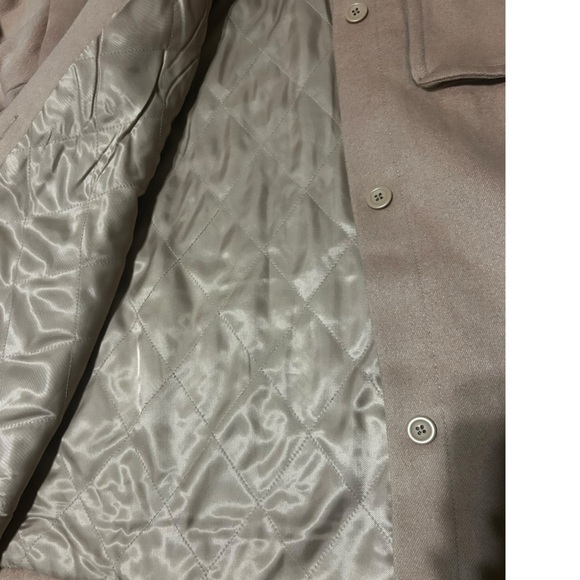 Abercrombie & Fitch Tan Oversized Shirt Jacket Size Medium Shacket - Picture 11 of 16